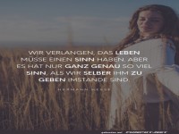 Tiefgr�ndiges Zitat �ber den Sinn des Lebens