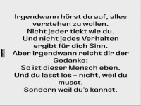 Loslassen, weil du's kannst!