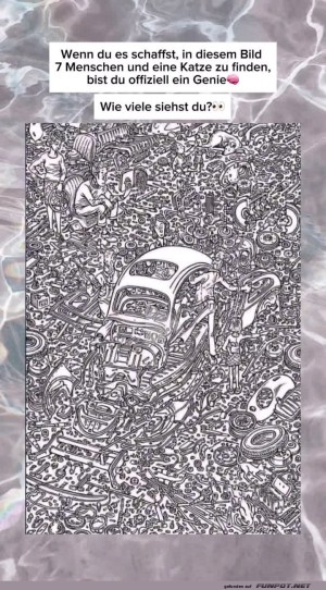 Sieben-Menschen-und-eine-Katze-finden.jpg auf www.funpot.net