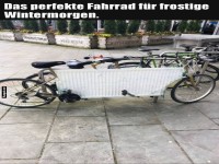 Winterrad: Heizung auf zwei R�dern!