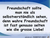 nie als selbstverständlich