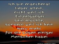 Lieber allein