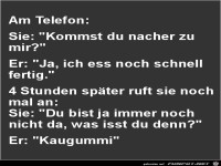 am Telefon......