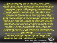 Samstagmorgens bin ich sehr frh aufgestanden! Da es...