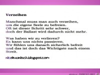 Gedicht - Verzeihen