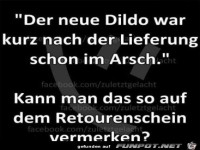 Dildo im Arsch
