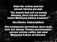 Davon hab ich so wenig Ahnung