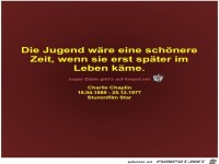 Die Jugend wre eine schnere
Zeit