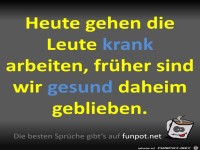 Krank arbeiten