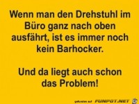 Der Drehstuhl im B�ro