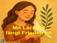 Mit L�cheln f�ngt Frieden an