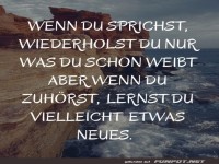 Reden ist Silber, Zuh�ren ist Gold
