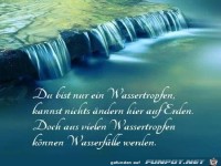 du bist nur ein wassertropfen