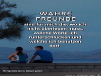 wahre Freunde sind