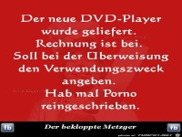 Verwendungszweck auf Ueberweisung