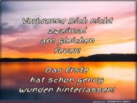 Verbrenne dich nicht zweimal