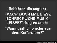 Beifahrer, die sagten:......