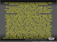 Ein Arzt hat einen neuen Computer