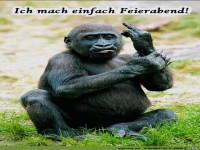 Ich mach jetzt einfach Feierabend