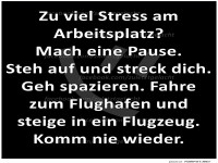 Zu viel Stress