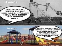 Vergleich von Spielpltzen: Damals vs. Heute