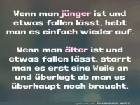 Wie man wei, dass man alt wird!