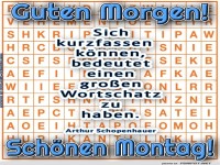 Wortsalat zum Wochenstart: Montag!