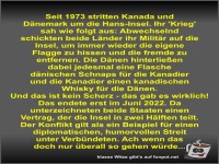 Seit 1973 stritten Kanada und D�nemark um die Hans-Insel