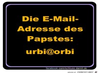 Die E-Mail Adresse des Papstes