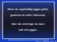 Lebenszeit Joggen