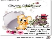 Guten Morgen die Sonne lacht
