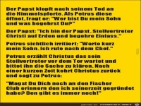 ich bin der Papst......