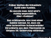 Der Name Sabine fr einen Orkan