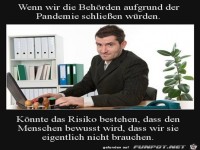 Wenn die Beh�rden schlie�en