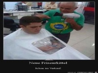 Lustiger Friseur-Kittel