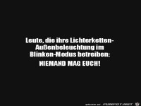 Blinkende Lichterketten