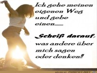 Ich gehe meinen eigenen Weg