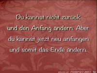 Du kannst nicht zurück