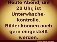 Kontrolle ist angesagt