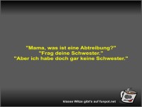 Schwarzer Humor �ber Familienfragen