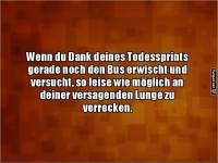 Mhe den Bus zu erwischen