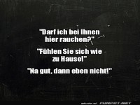 Zuhause ist, wo der Rauch bleibt