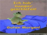 super geschlafen