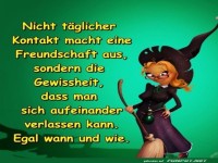 Nicht taeglicher Kontakt