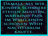 Weiste noch damals, mit Papa einen Weihnachtsbaum kaufen