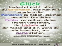 Glück bedeutet nicht, alles zu bekommen