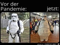 Dick geworden w�hrend der Pandemie