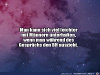 Mit M�nnern unterhalten