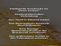 Kreative Euphemismen f�rs Feierabendbier