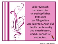 Jeder Mensch hat